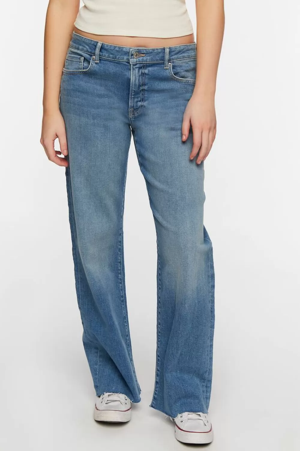 Bottoms>Forever 21 90S-Fit Low-Rise Jeans Medium Denim