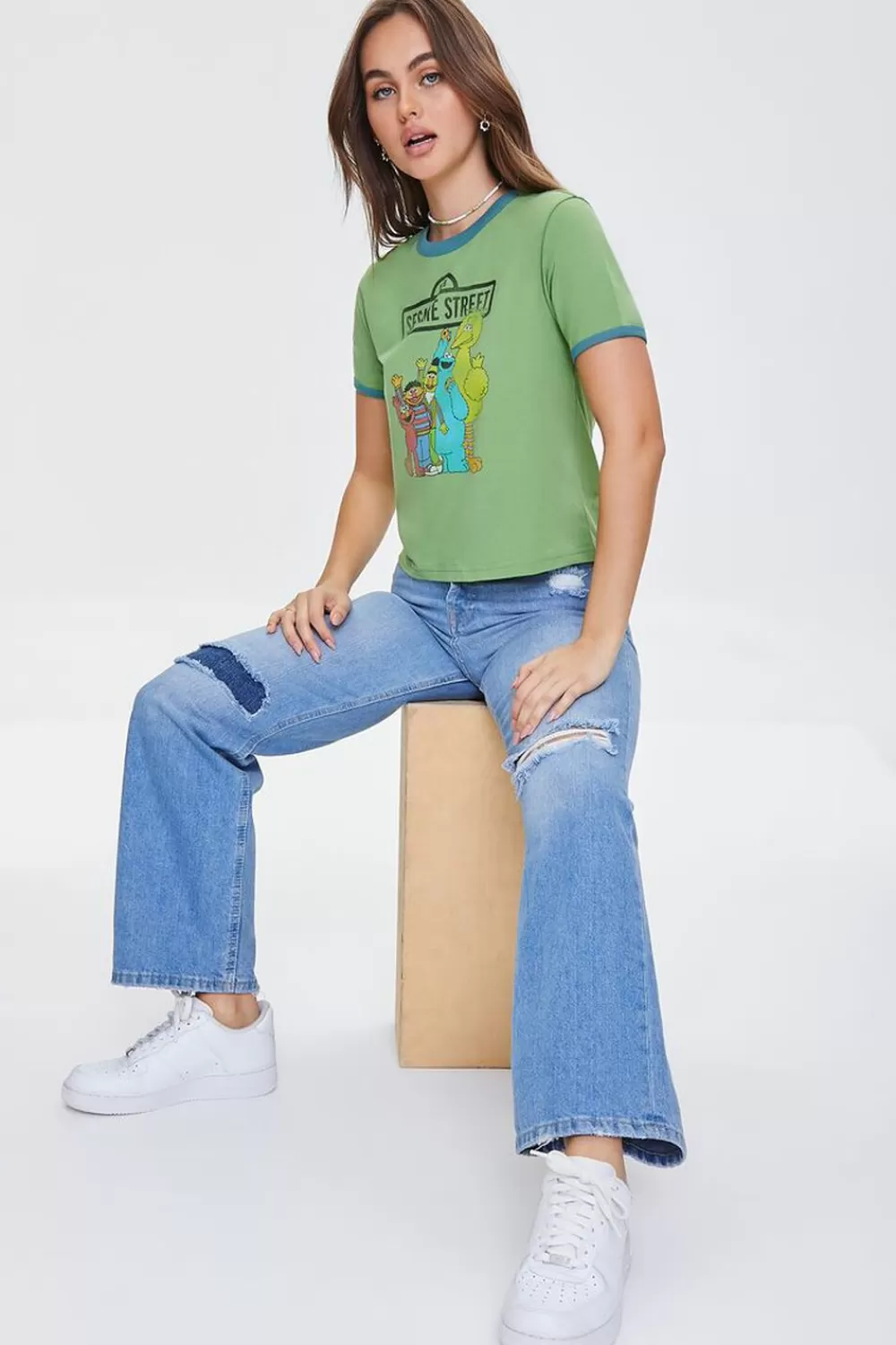 Bottoms>Forever 21 90S-Fit Straight-Leg Jeans Light Denim