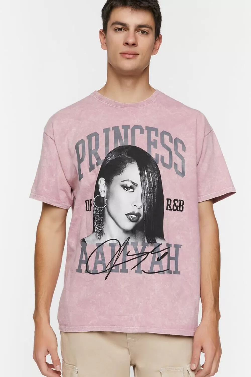 Graphic Tees>Forever 21 Aaliyah Graphic Tee Mauve/Multi