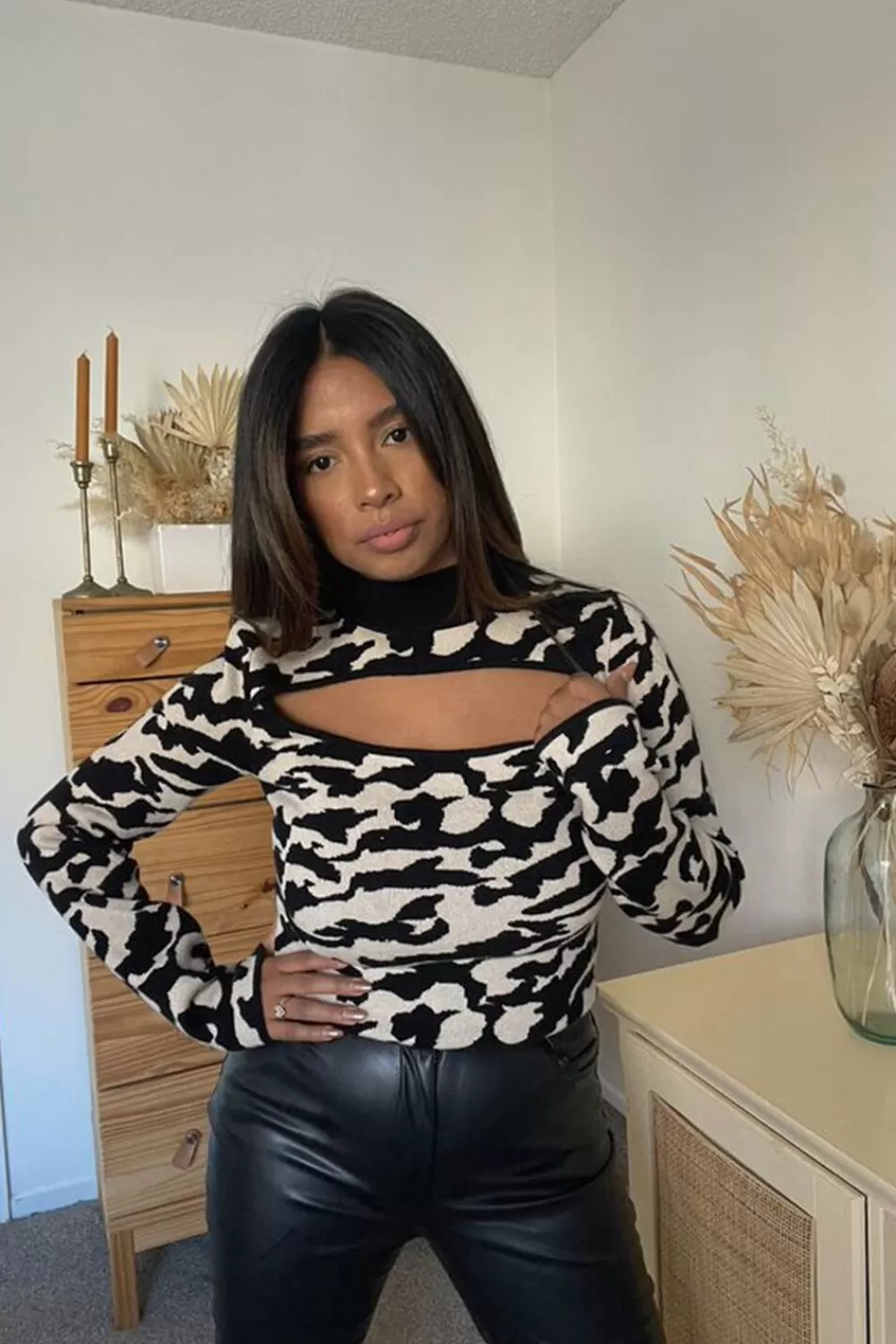 Forever 21 Abstract Cutout Sweater | Women Tops