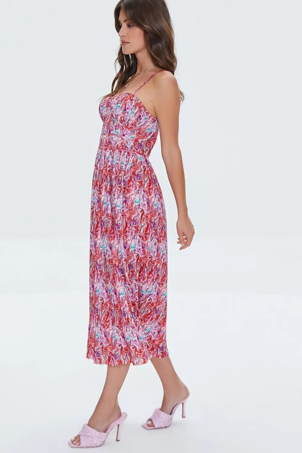 Forever 21 Abstract Print Cami Midi Dress | Women Dresses