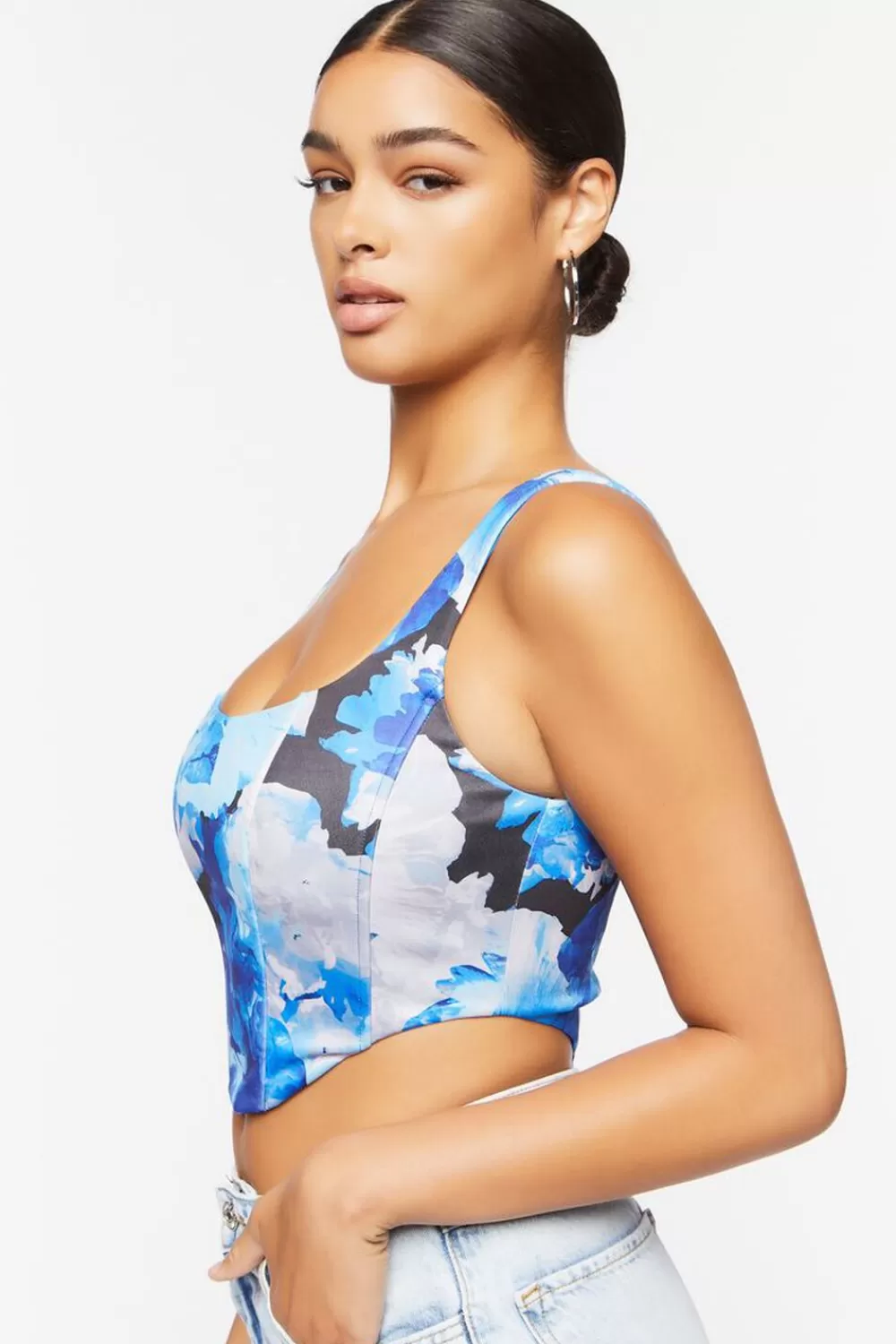 Forever 21 Abstract Print Crop Top | Women Tops