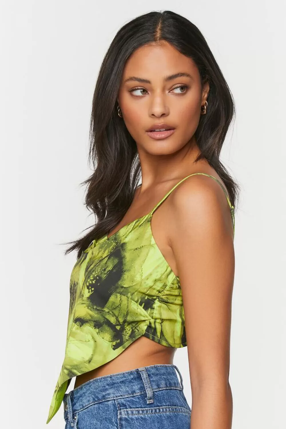 Forever 21 Abstract Print Handkerchief Cami | Women Tops