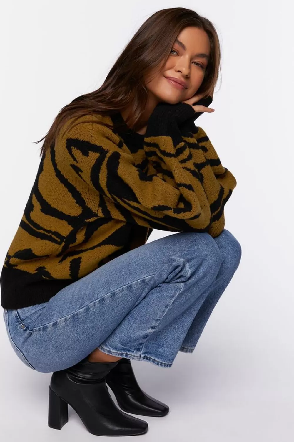 Forever 21 Abstract Striped Sweater | Women Tops