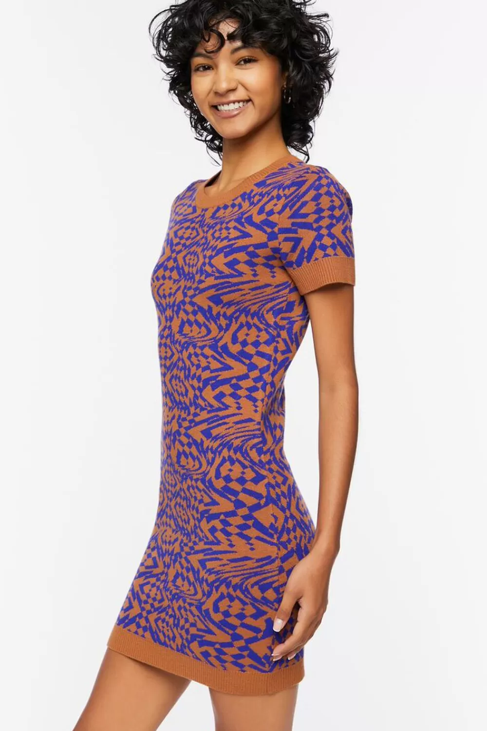 Forever 21 Abstract Sweater Mini Dress | Women Dresses