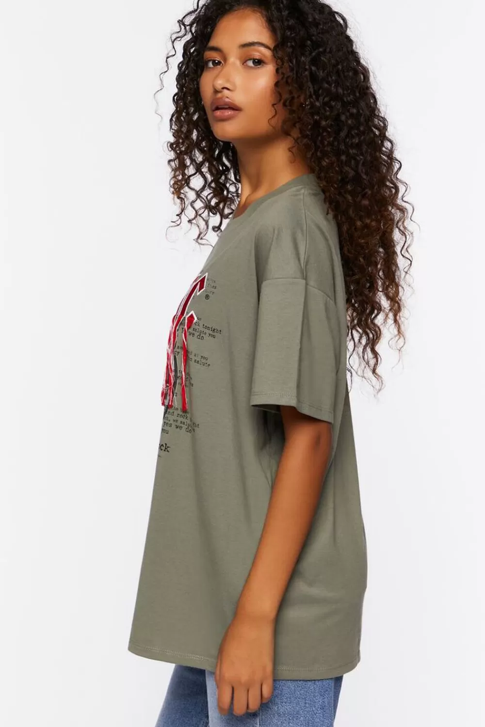 Forever 21 Acdc Embroidered Graphic Tee | Women Tops