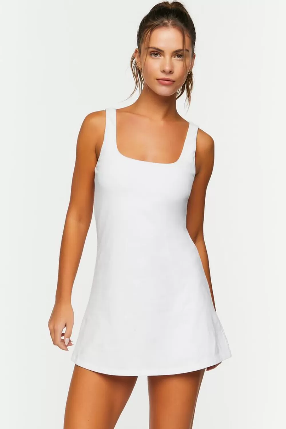 Activewear>Forever 21 Active A-Line Tennis Dress White