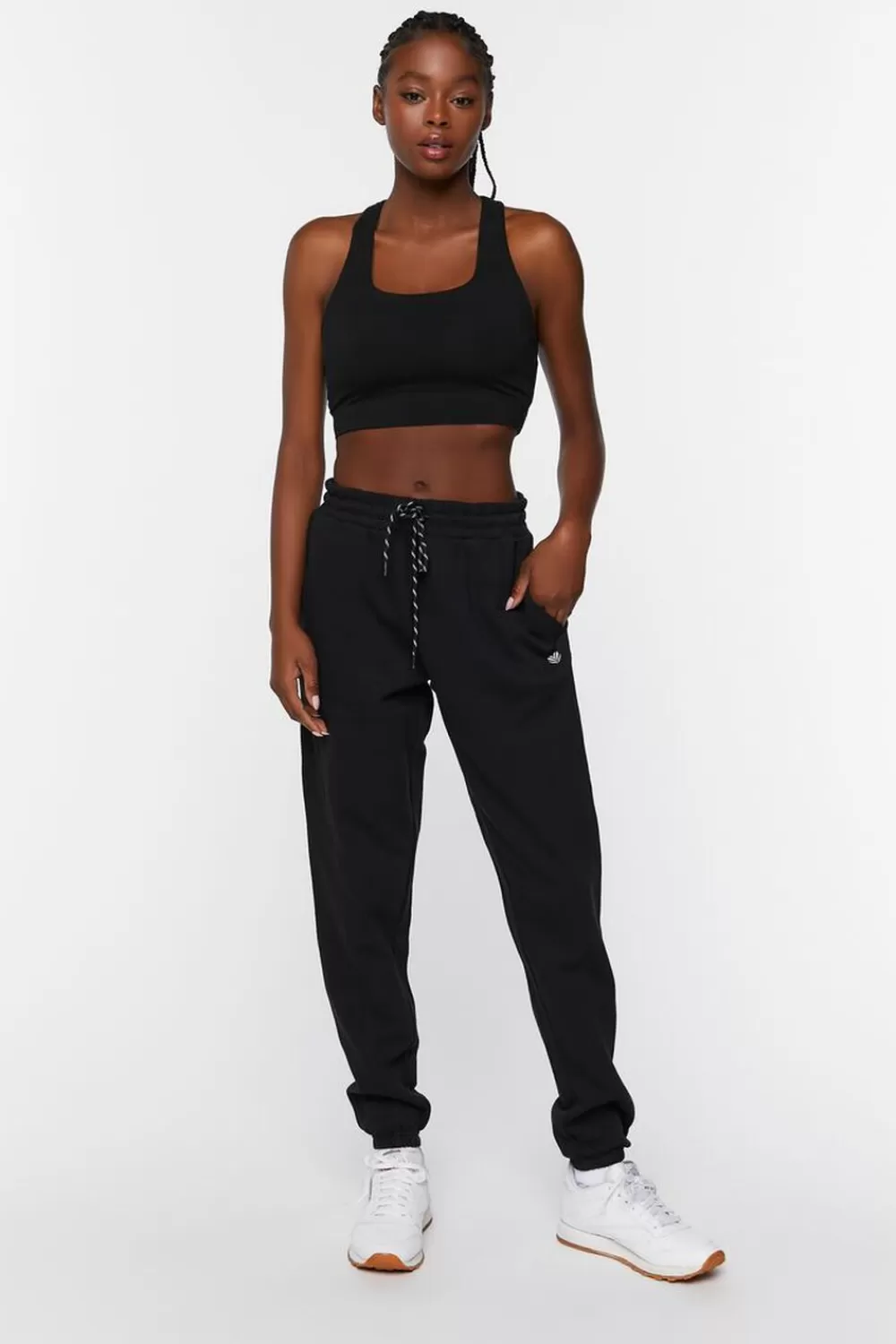Activewear>Forever 21 Active Drawstring Joggers Black