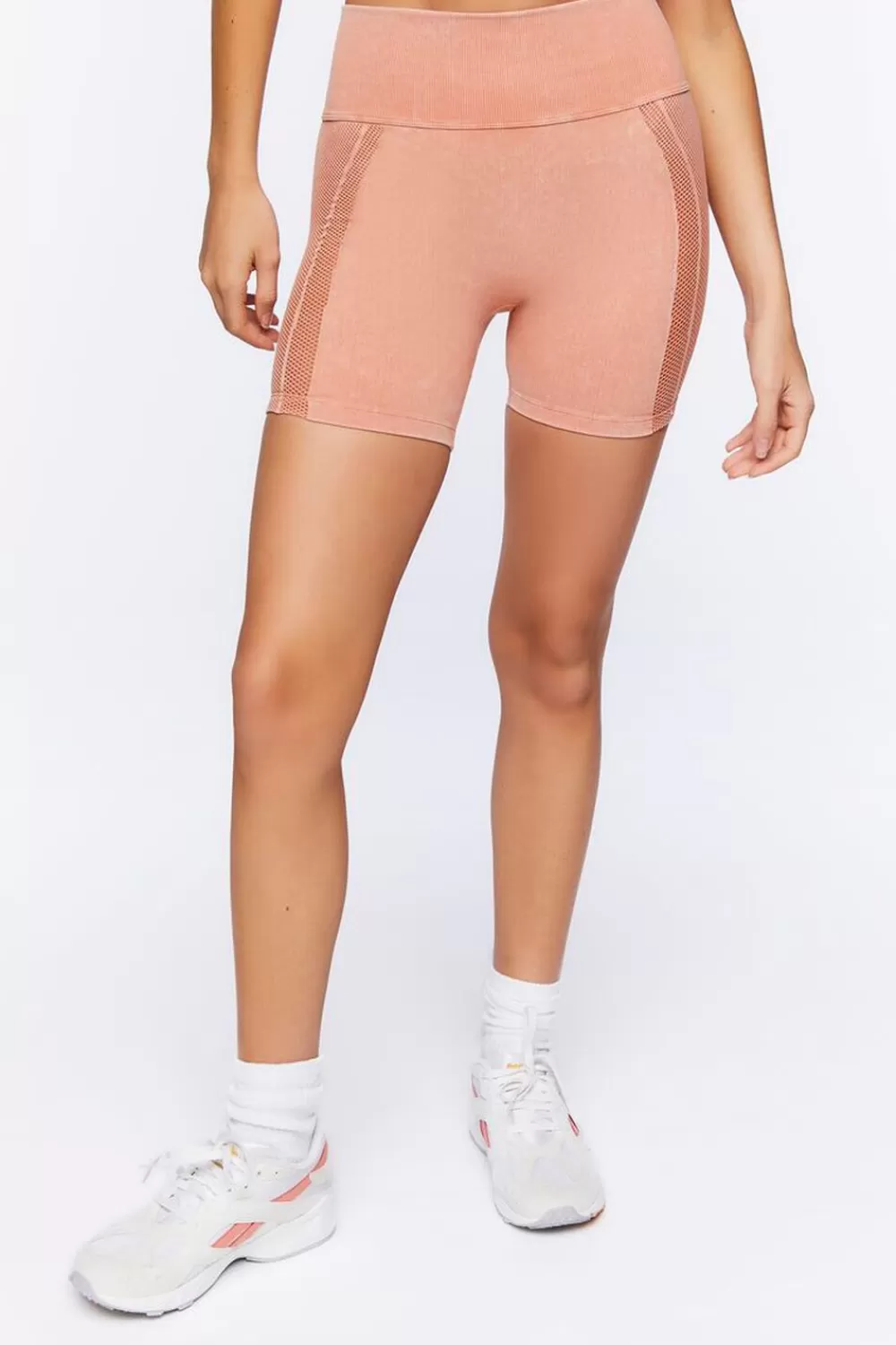 Bottoms>Forever 21 Active Seamless Biker Shorts Powder Pink