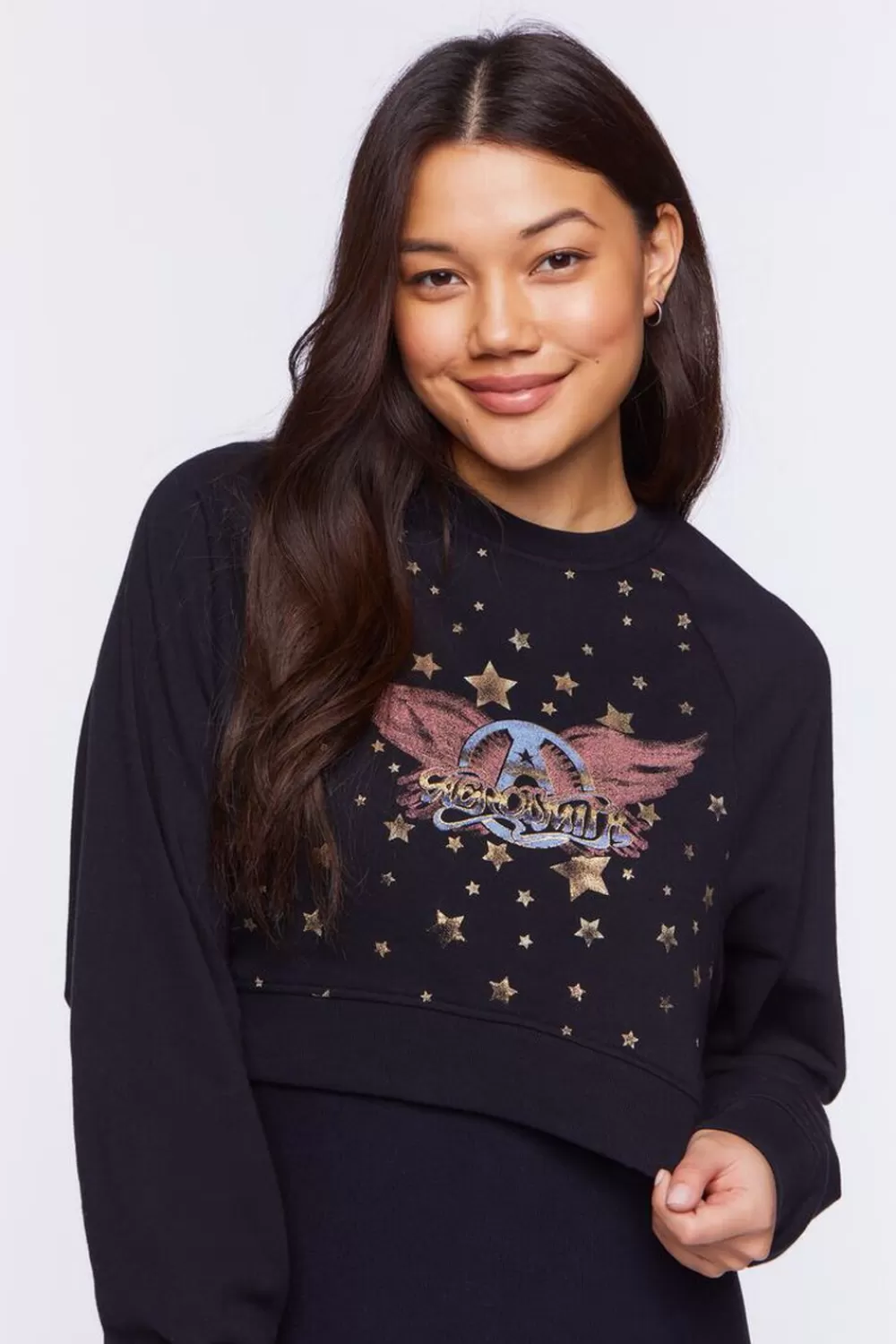 Forever 21 Aerosmith Foil Graphic Pullover | Women Tops