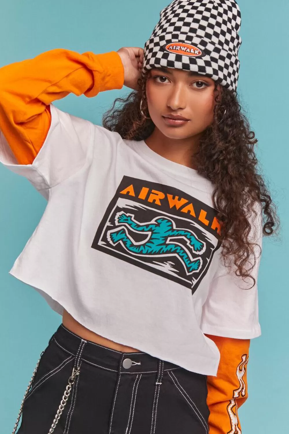 Forever 21 Airwalk Cropped Combo Tee | Women Tops