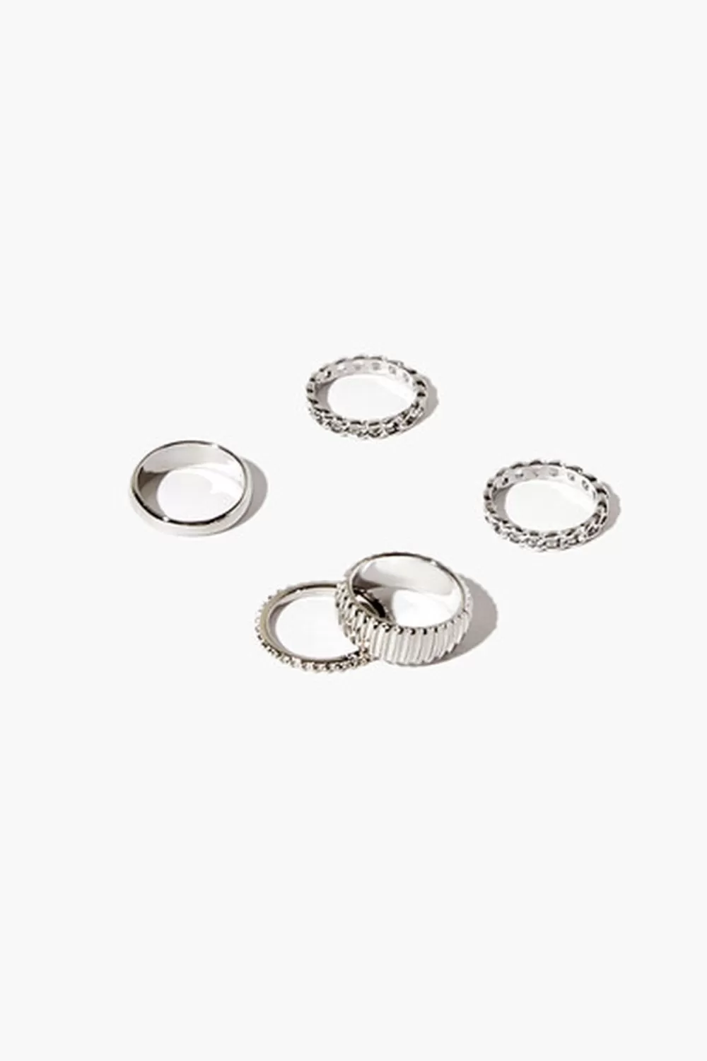 Rings>Forever 21 Assorted Ring Set Silver