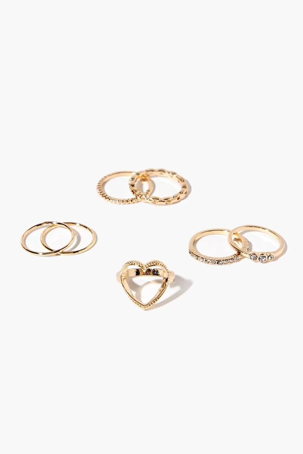Rings>Forever 21 Assorted Ring Set Gold