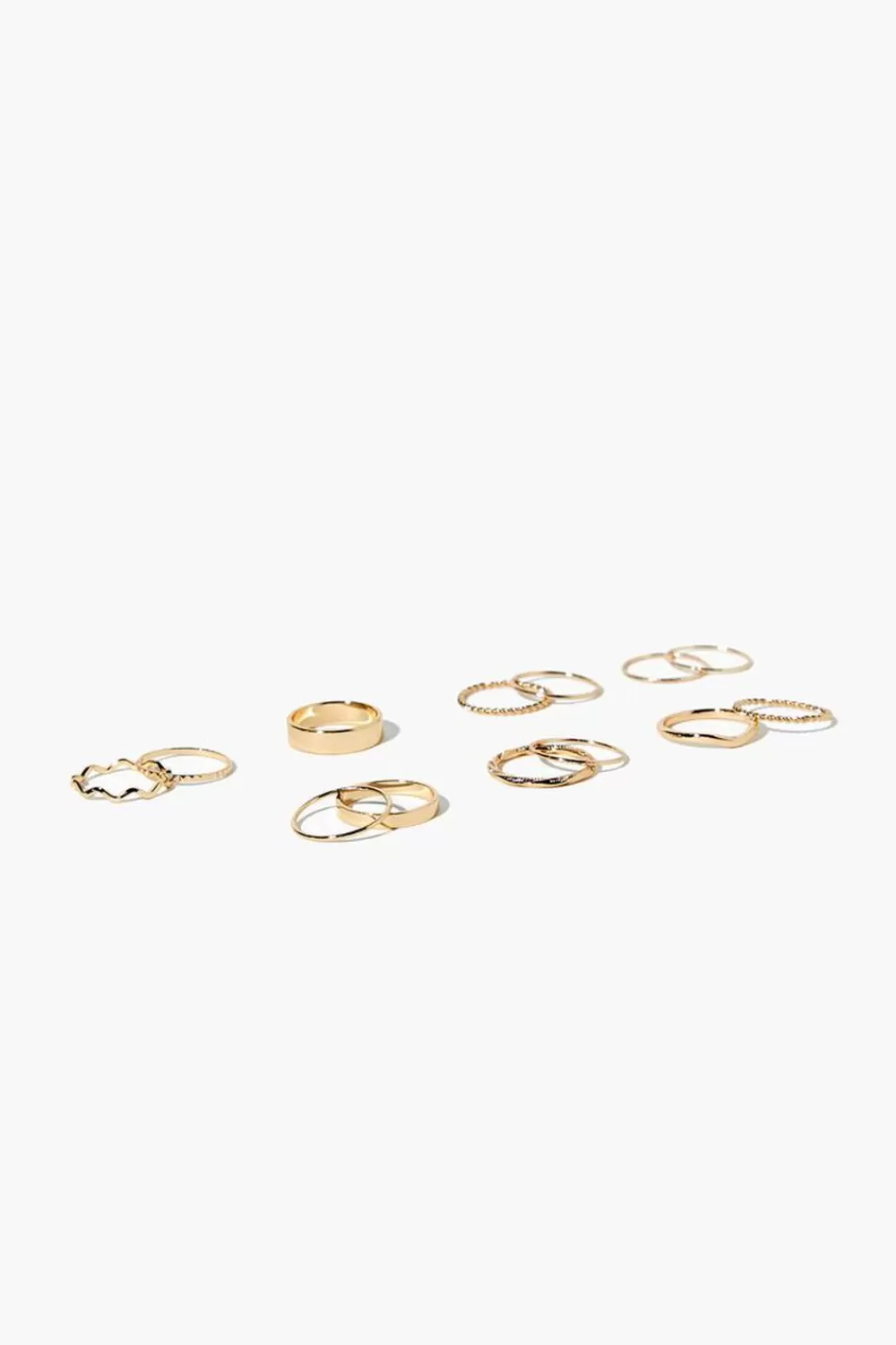 Rings>Forever 21 Assorted Ring Set Gold