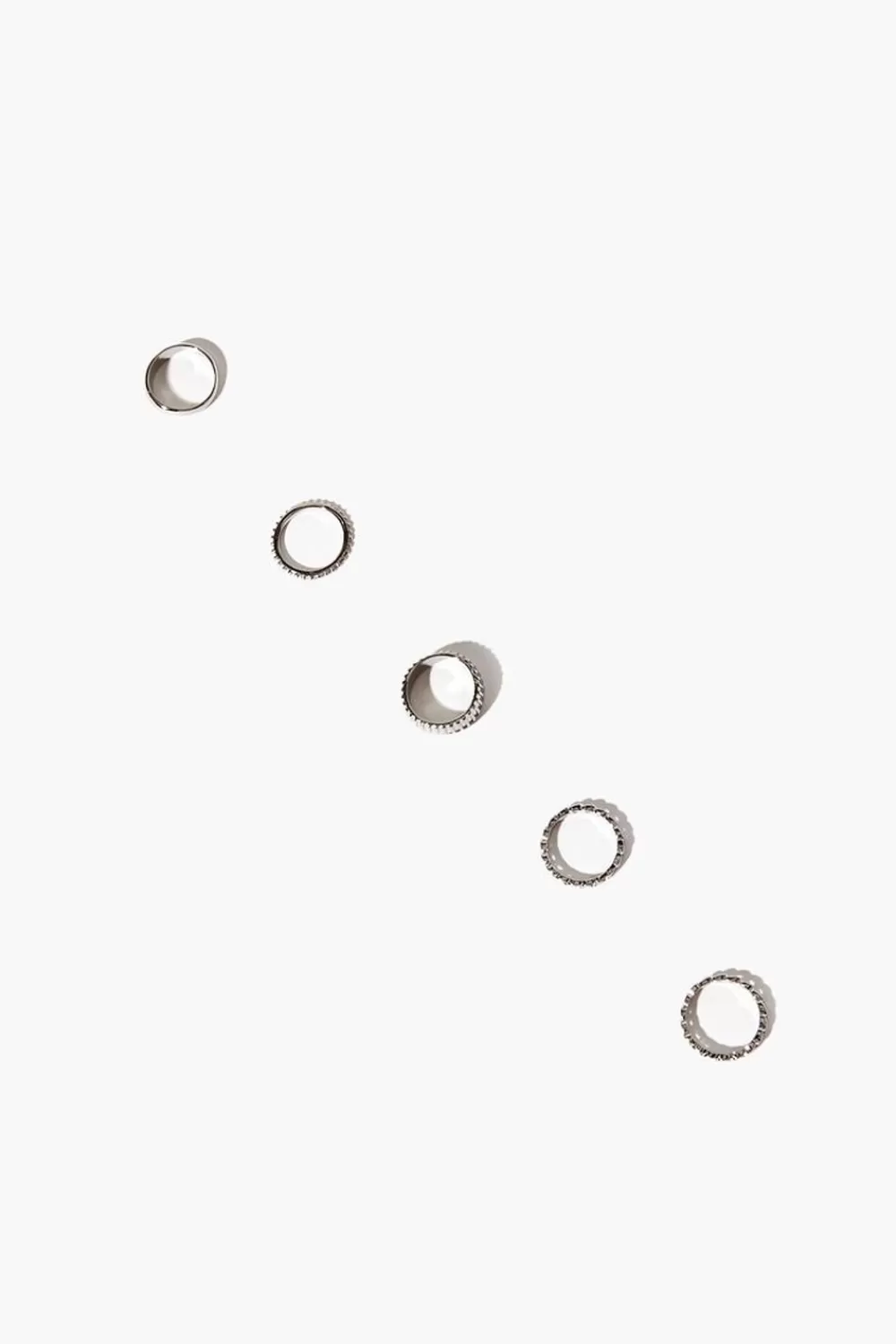 Rings>Forever 21 Assorted Ring Set Silver