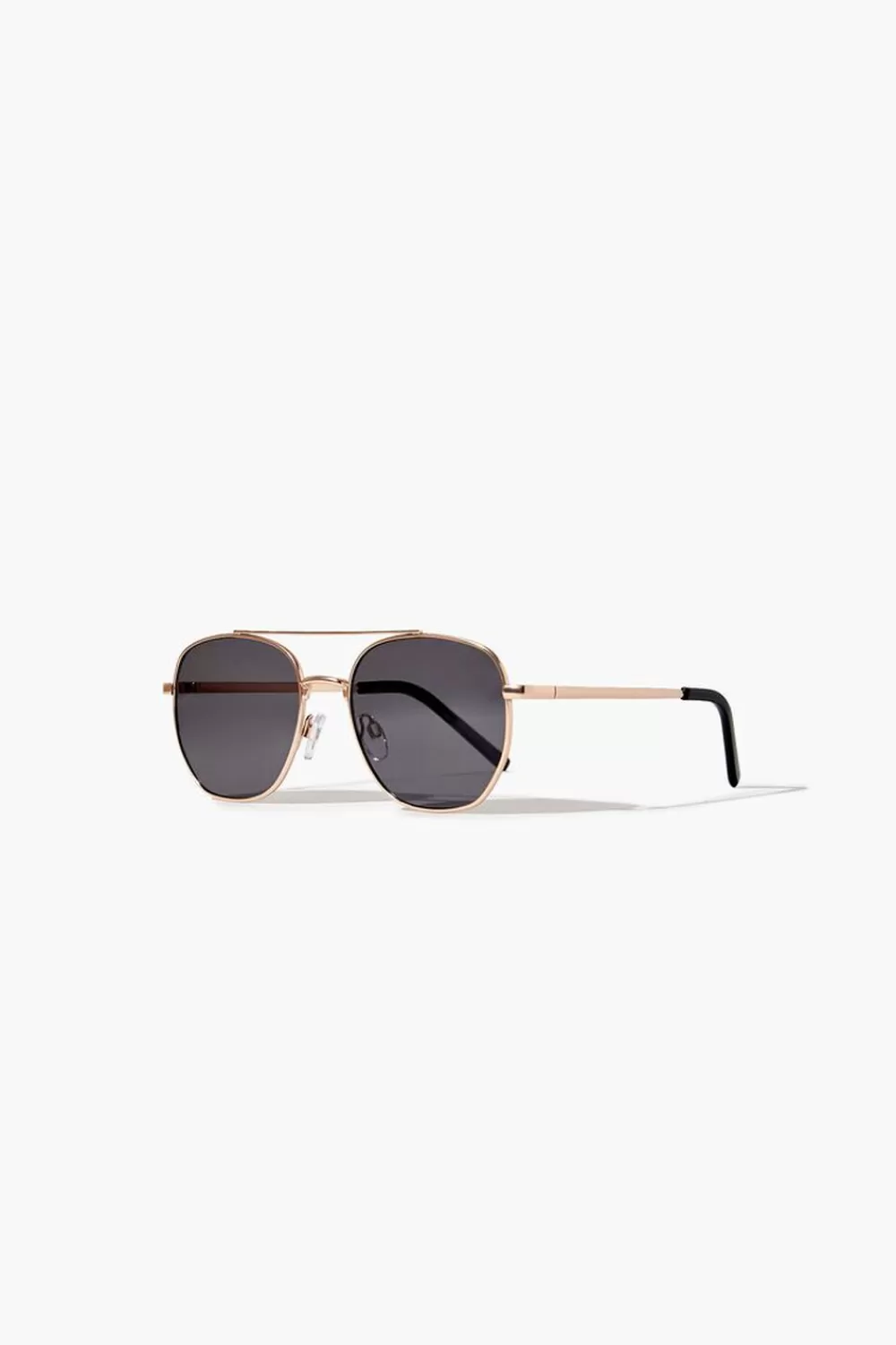 Sunglasses + Readers>Forever 21 Aviator Frame Sunglasses Gold