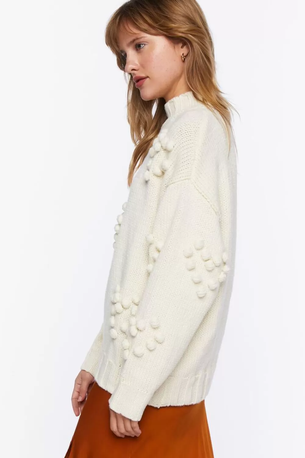 Forever 21 Ball Knit Heart Sweater | Women Tops