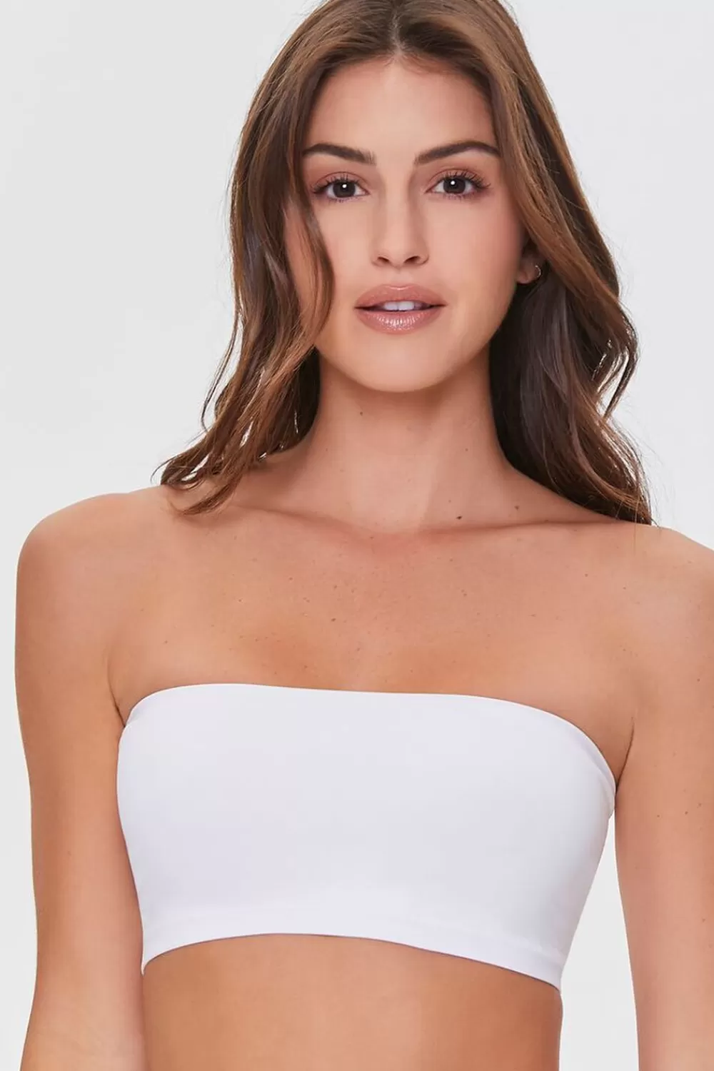 Loungewear>Forever 21 Bandeau Bralette White