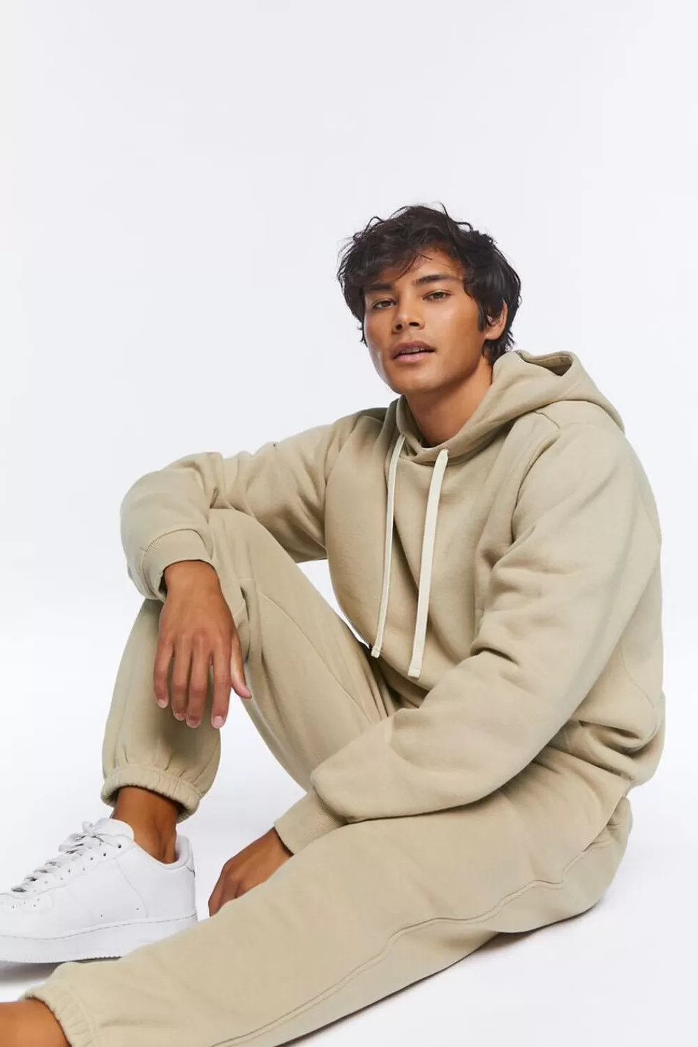 Bottoms>Forever 21 Basic Drawstring Joggers Taupe