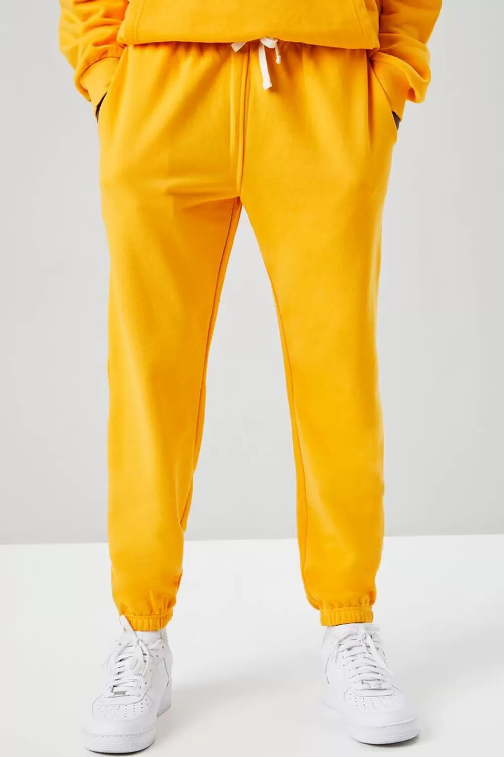 Bottoms>Forever 21 Basic Drawstring Joggers Orange