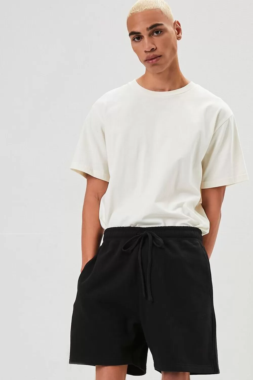 Bottoms>Forever 21 Basic Drawstring Shorts Black