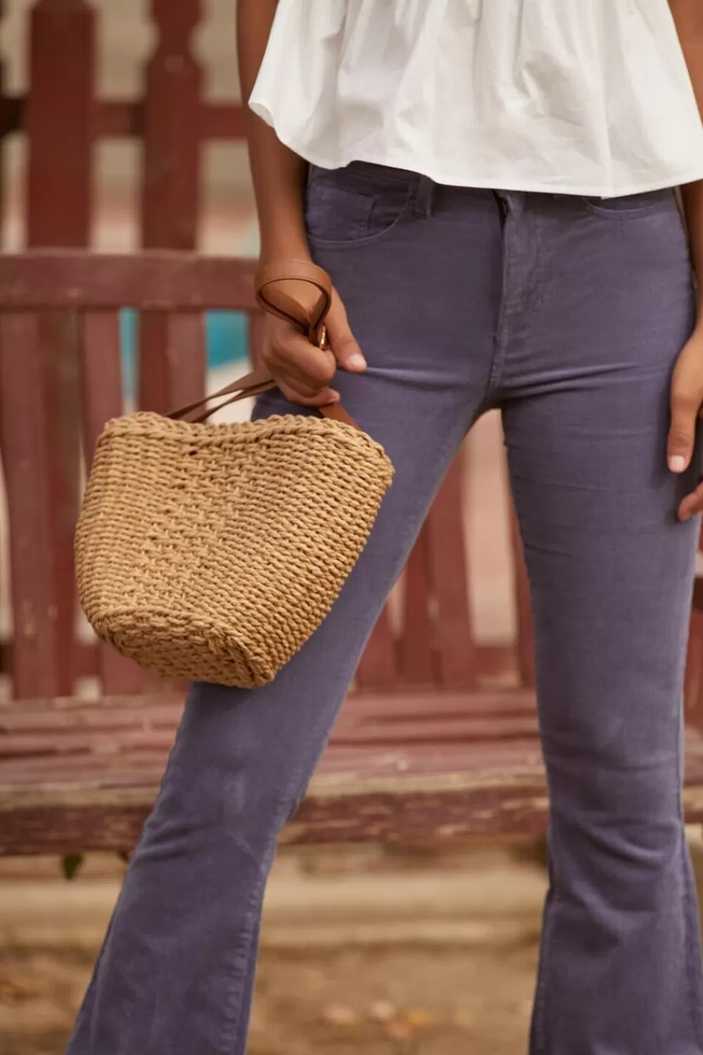Bags + Backpacks>Forever 21 Basketwoven Crossbody Bag Natural