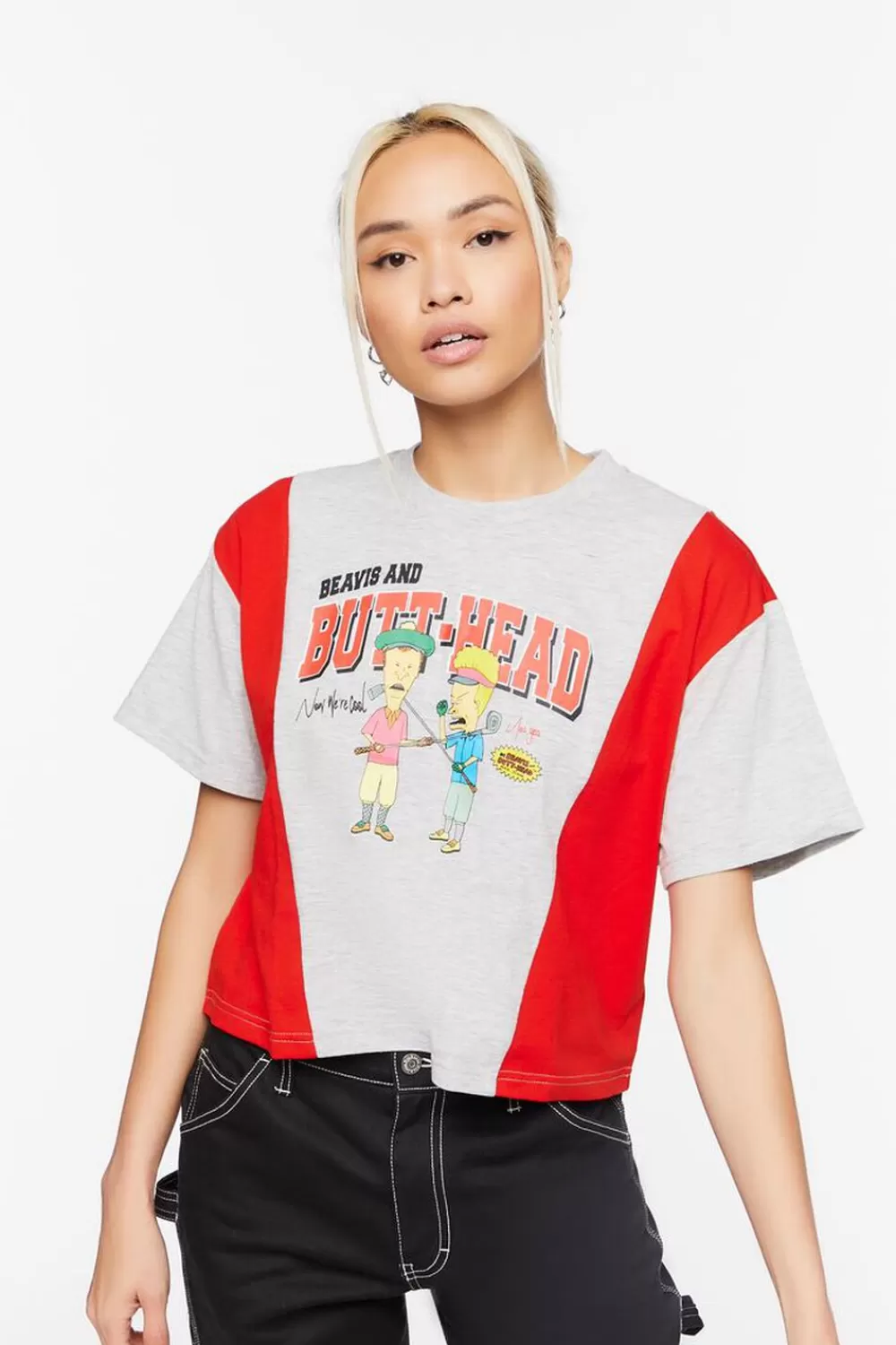 Forever 21 Beavis & Butt-Head Cropped Graphic Tee | Women Tops
