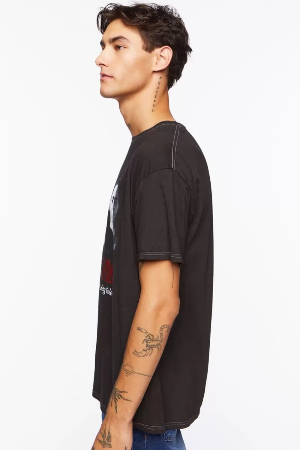 Graphic Tees>Forever 21 Boyz N The Hood Studded Graphic Tee Black/Multi
