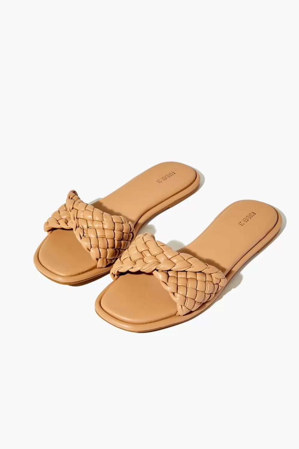 Swimwear>Forever 21 Braided Open-Toe Sandals Nude