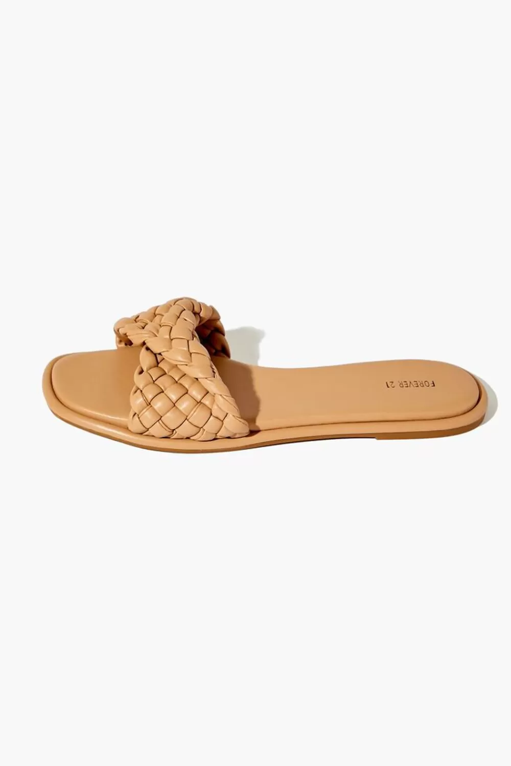 Swimwear>Forever 21 Braided Open-Toe Sandals Nude