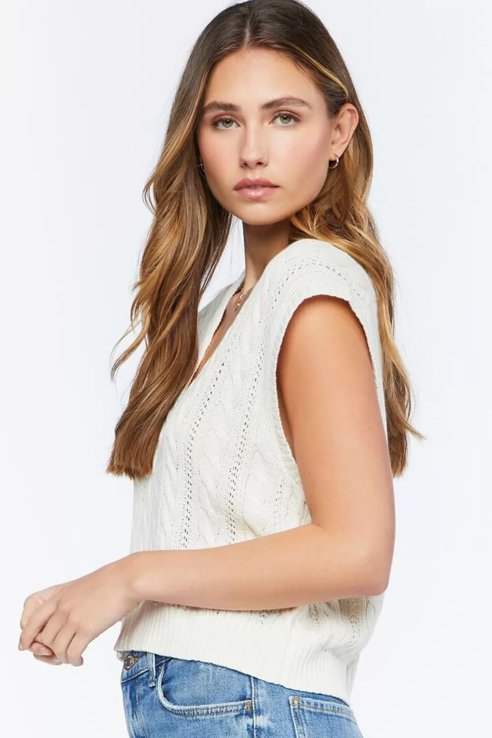 Forever 21 Cable Knit Sleeveless Top | Women Tops