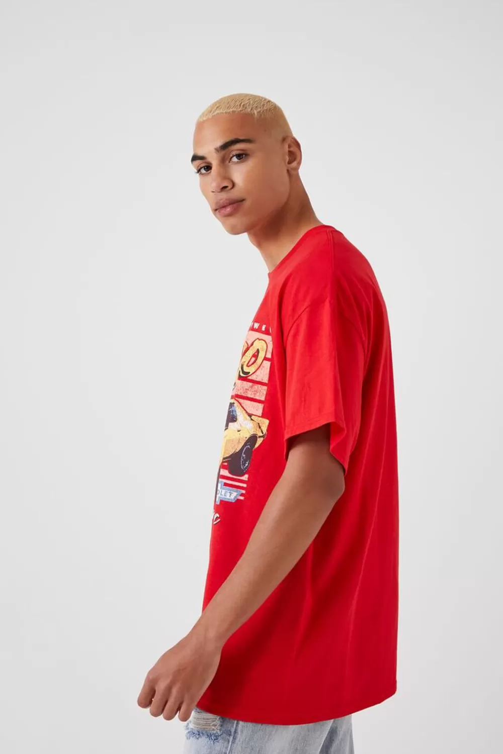 Graphic Tees>Forever 21 Camaro Graphic Tee Tomato/Multi