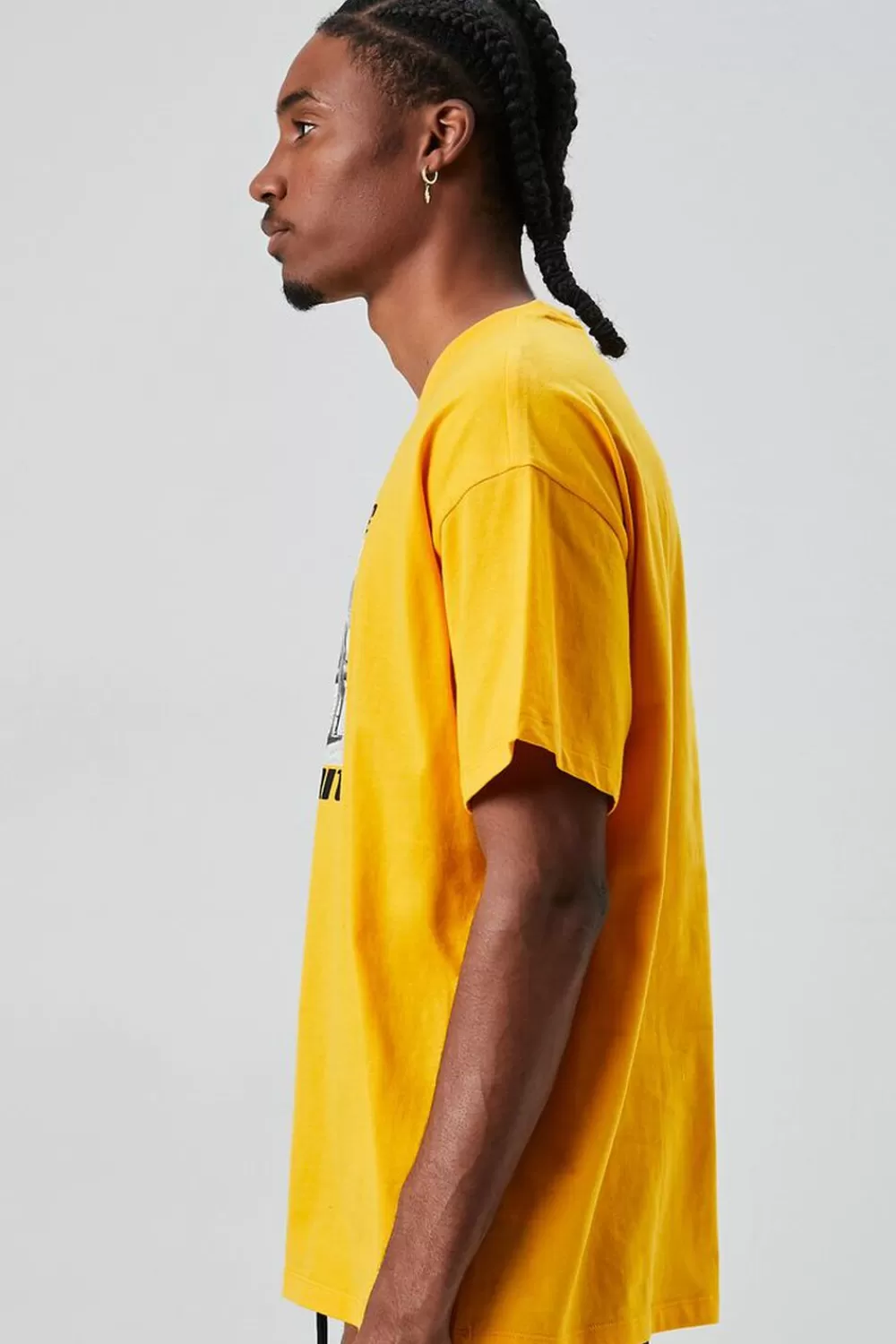 Graphic Tees>Forever 21 Camel Graphic Crew Neck Tee Yellow/Multi
