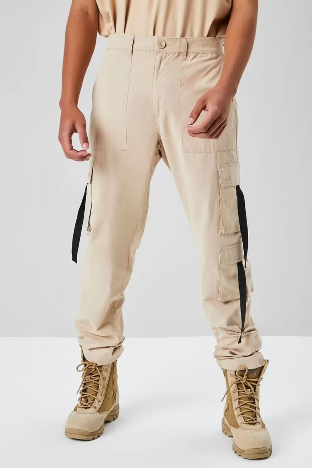 Bottoms>Forever 21 Cargo Skinny Pants Taupe