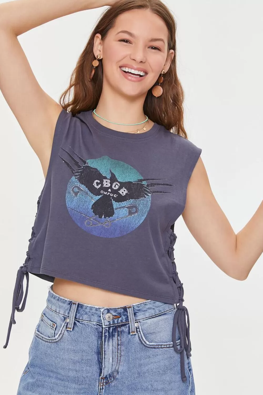 Forever 21 Cbgb & Omfug Graphic Muscle Tee | Women Tops