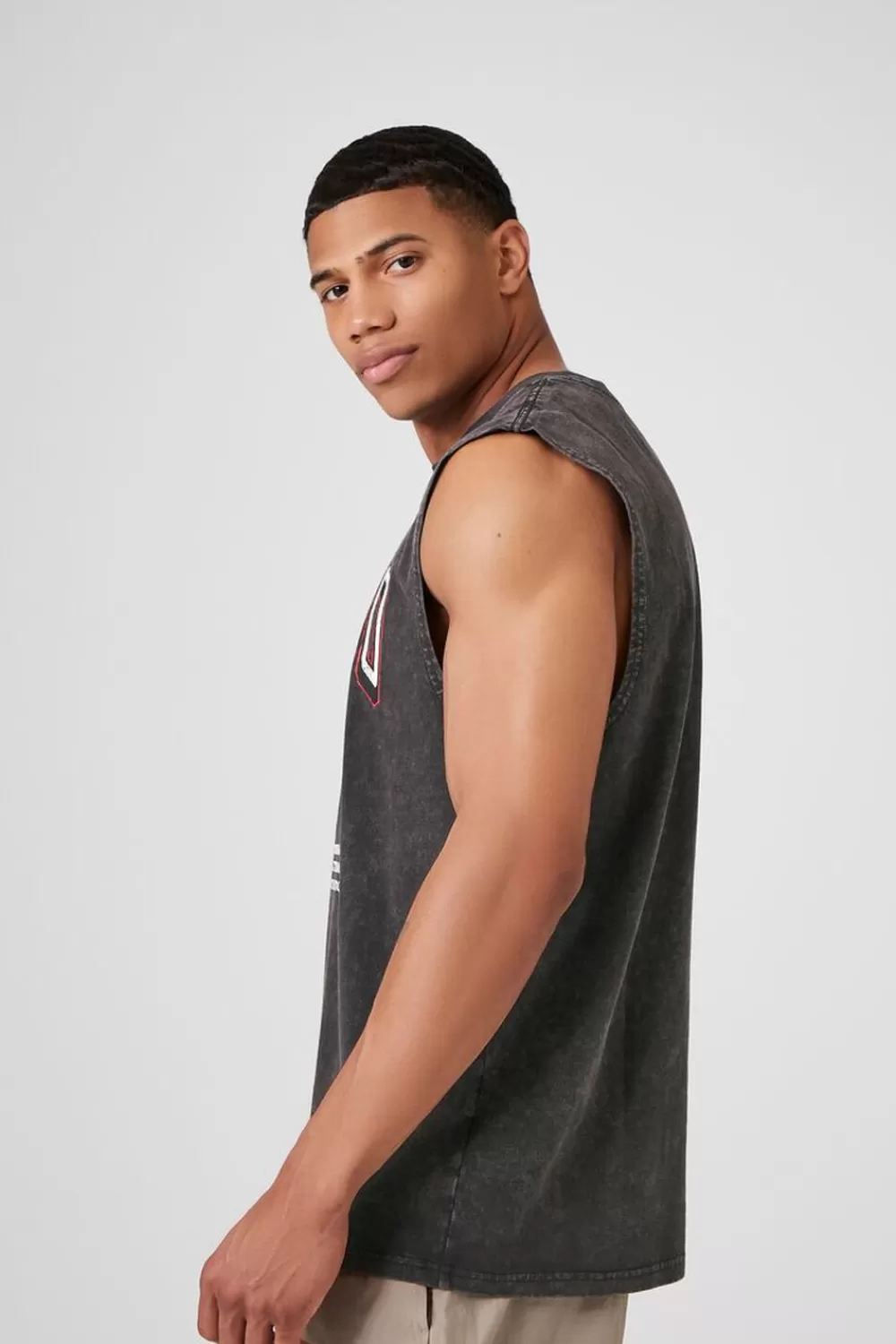 Graphic Tees>Forever 21 Chicago Bulls Graphic Muscle Tee Black/Multi
