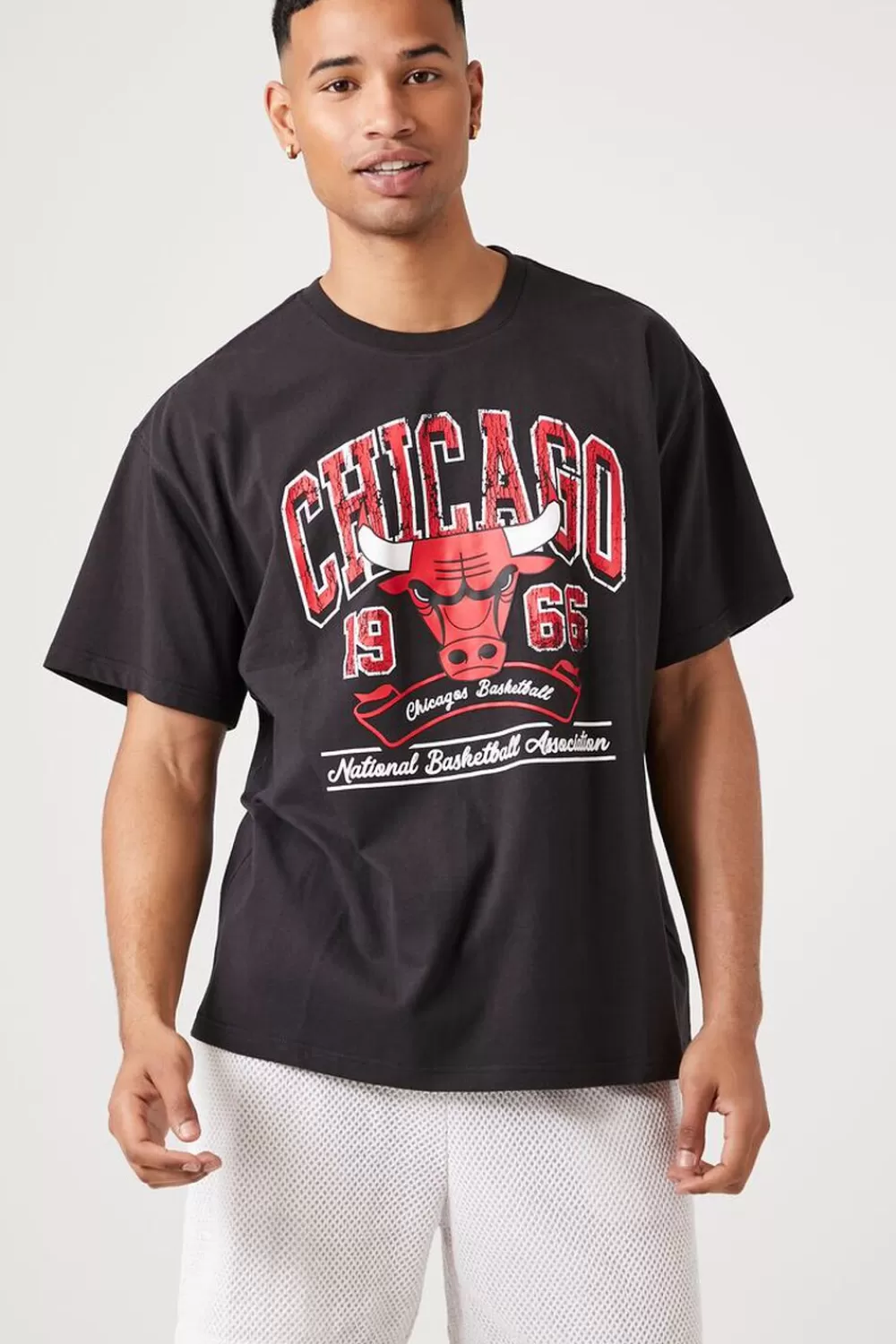 Graphic Tees>Forever 21 Chicago Bulls Graphic Tee Black/Multi