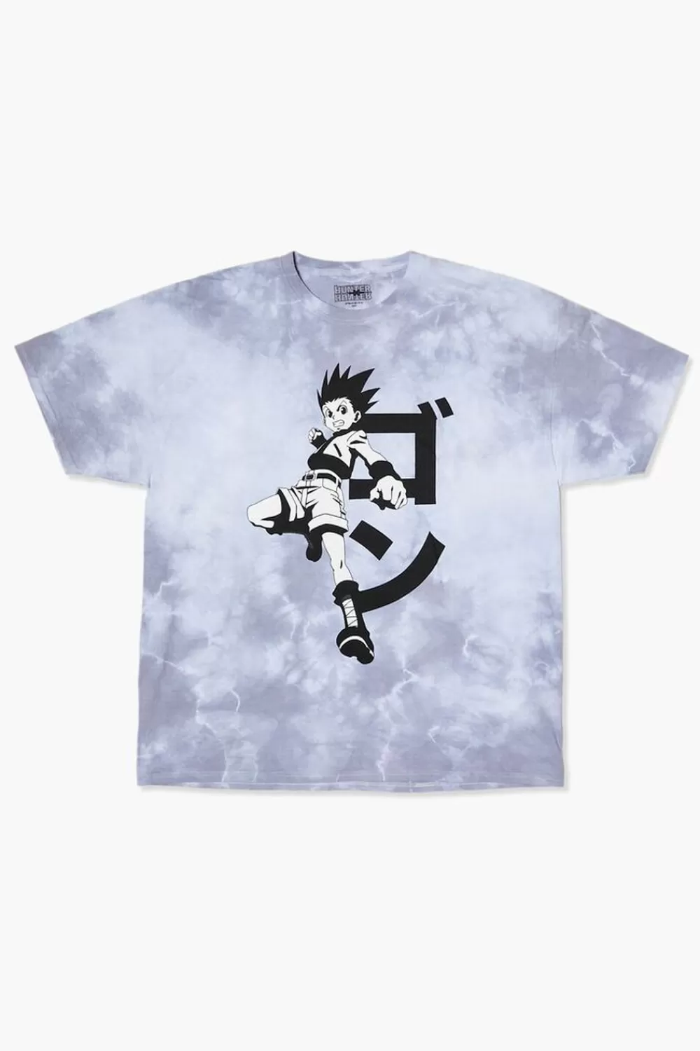 Graphic Tees>Forever 21 Cloud Wash Hunter X Hunter Graphic Tee Grey/Multi