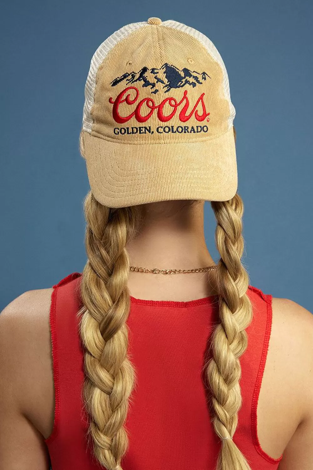 Hats + Beanies>Forever 21 Coors Baseball Trucker Cap Tan/Multi