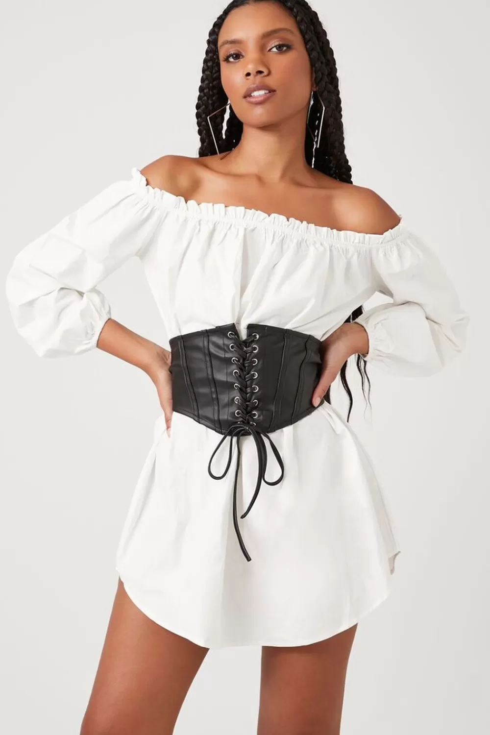 Forever 21 Corset Off-The-Shoulder Dress | Women Dresses