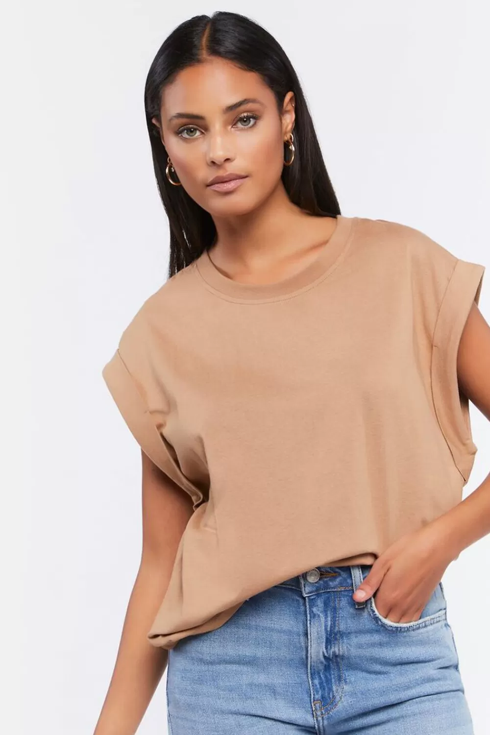 Forever 21 Cotton Muscle Tee | Women Tops