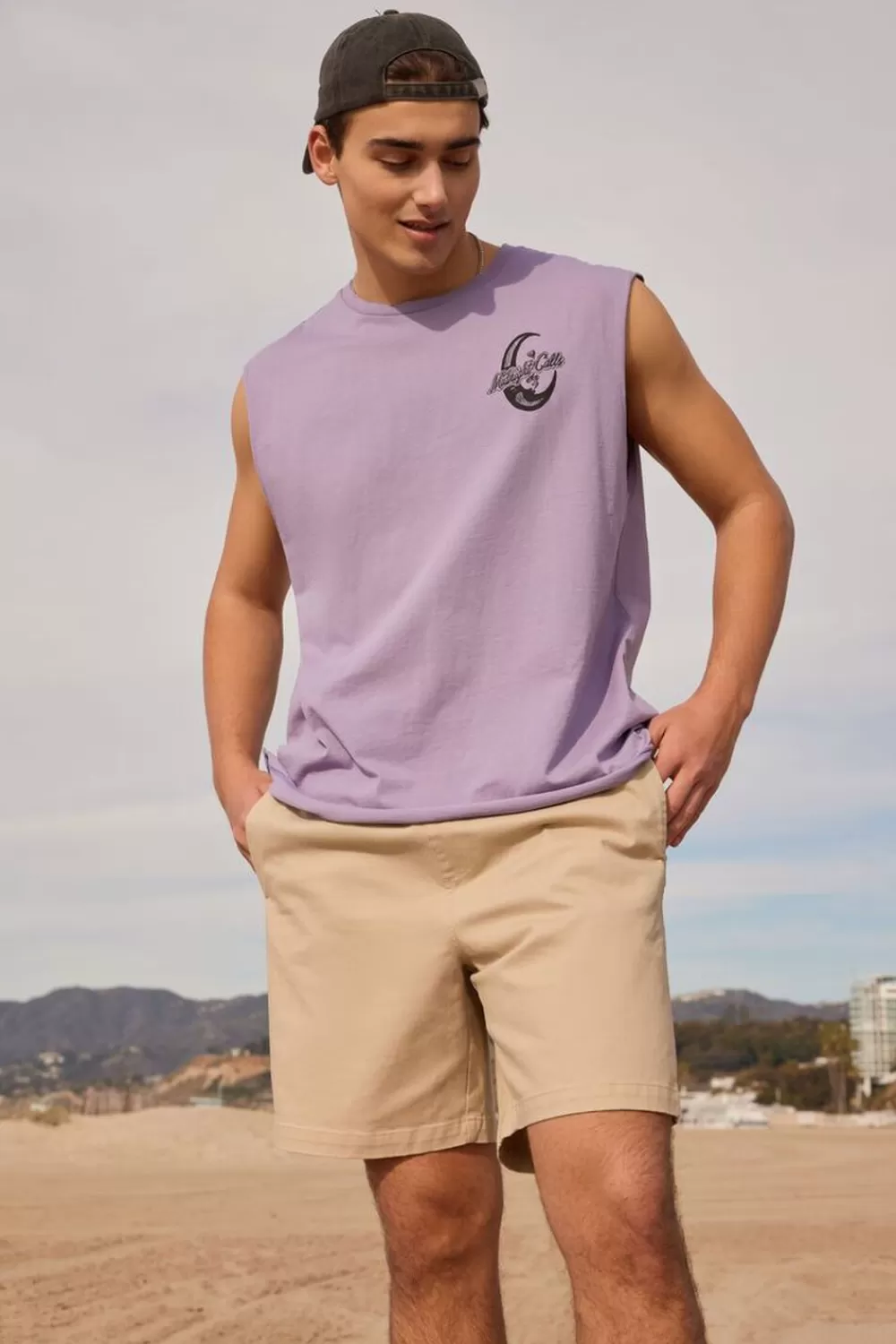 Activewear + Athletic>Forever 21 Cotton-Blend Drawstring Shorts Taupe