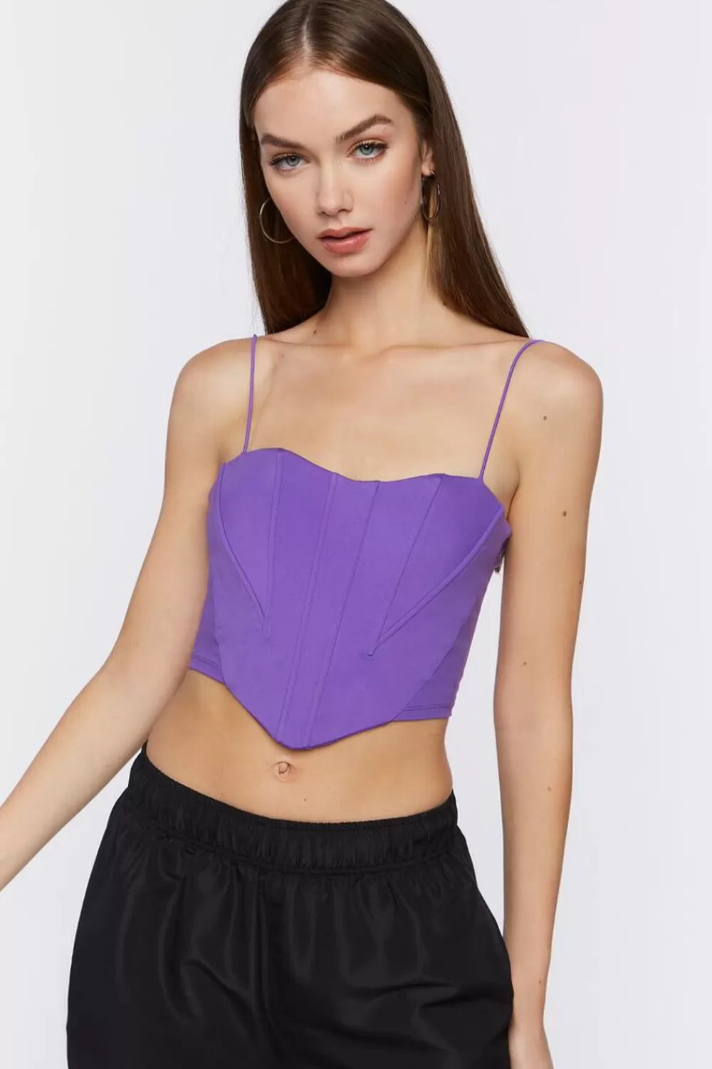Forever 21 Cropped Corset Cami | Women Tops