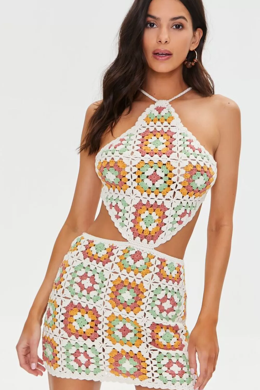 Forever 21 Cutout Crochet Mini Dress | Women Dresses