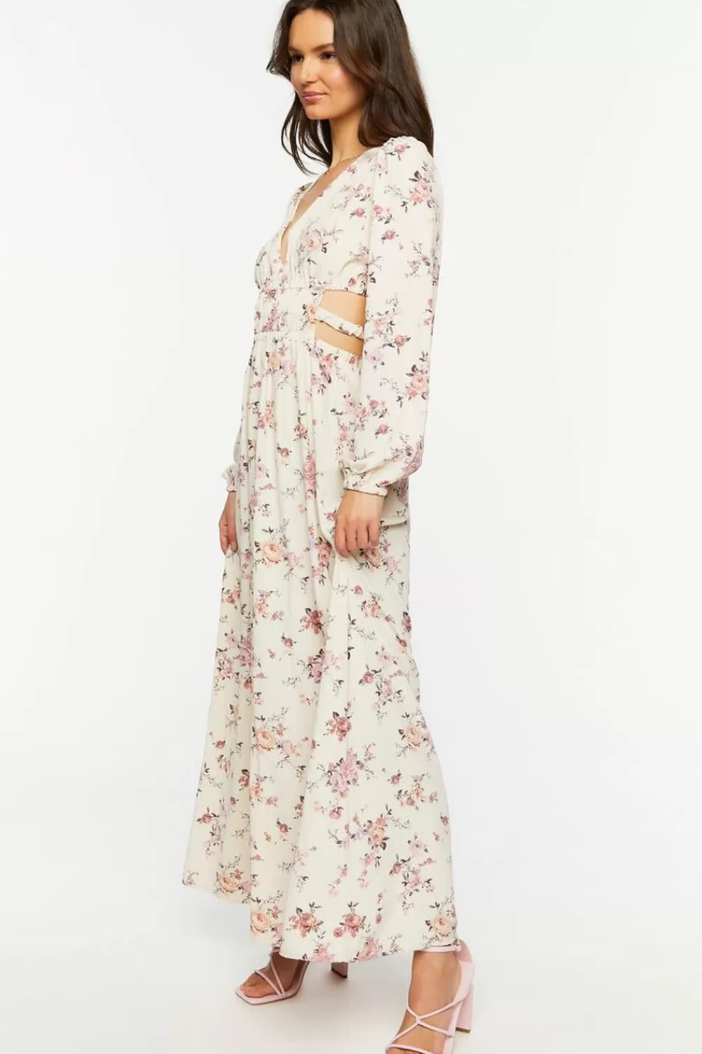 Forever 21 Cutout Floral Print Maxi Dress | Women Dresses