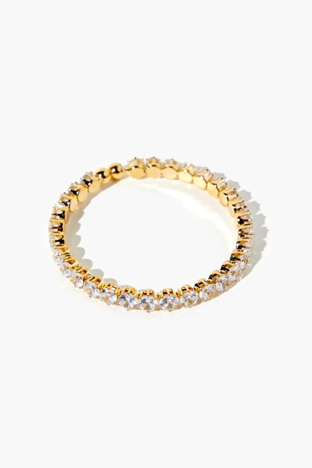 Bracelets>Forever 21 Cz Bangle Bracelet Gold