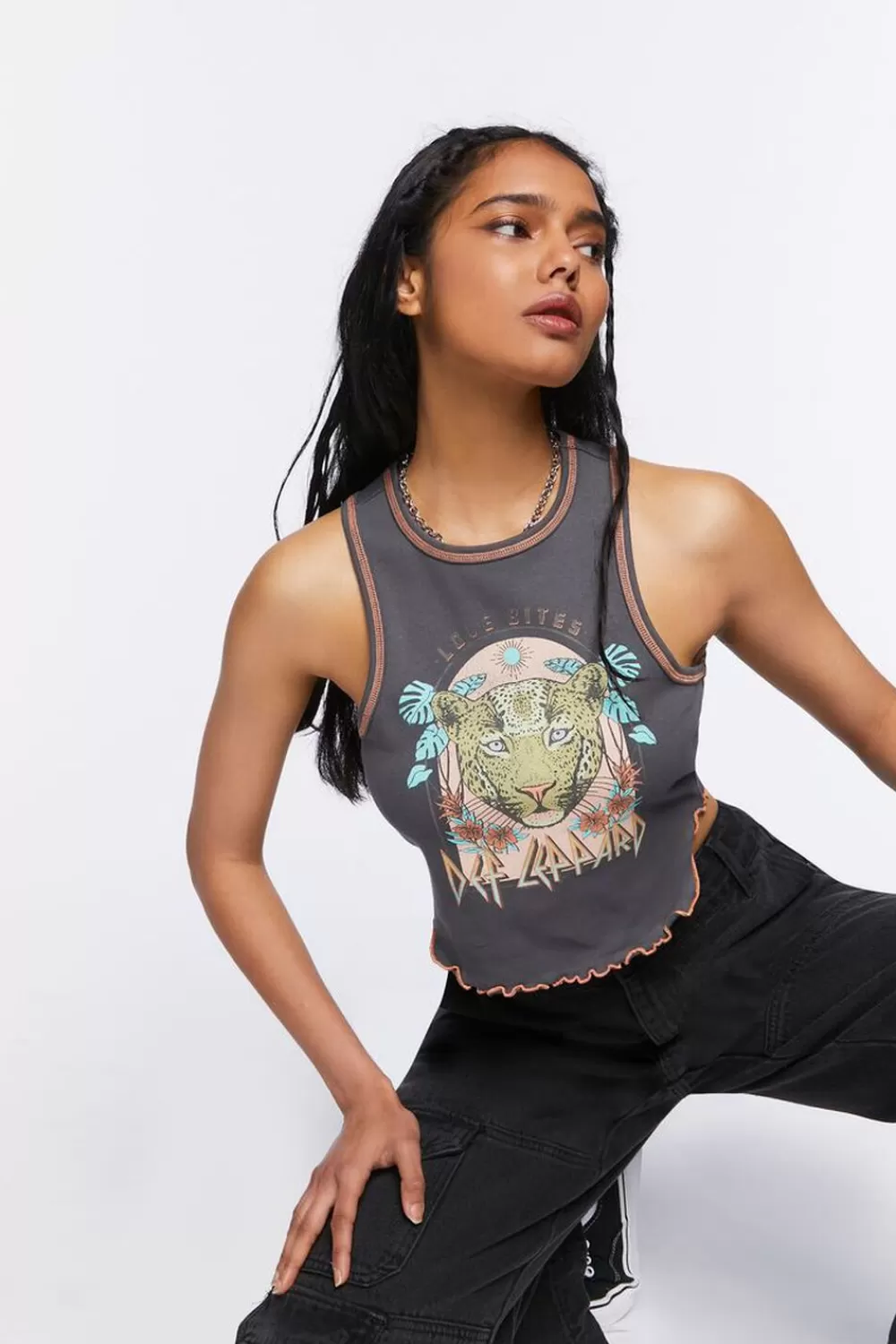 Forever 21 Def Leppard Graphic Tank Top | Women Tops