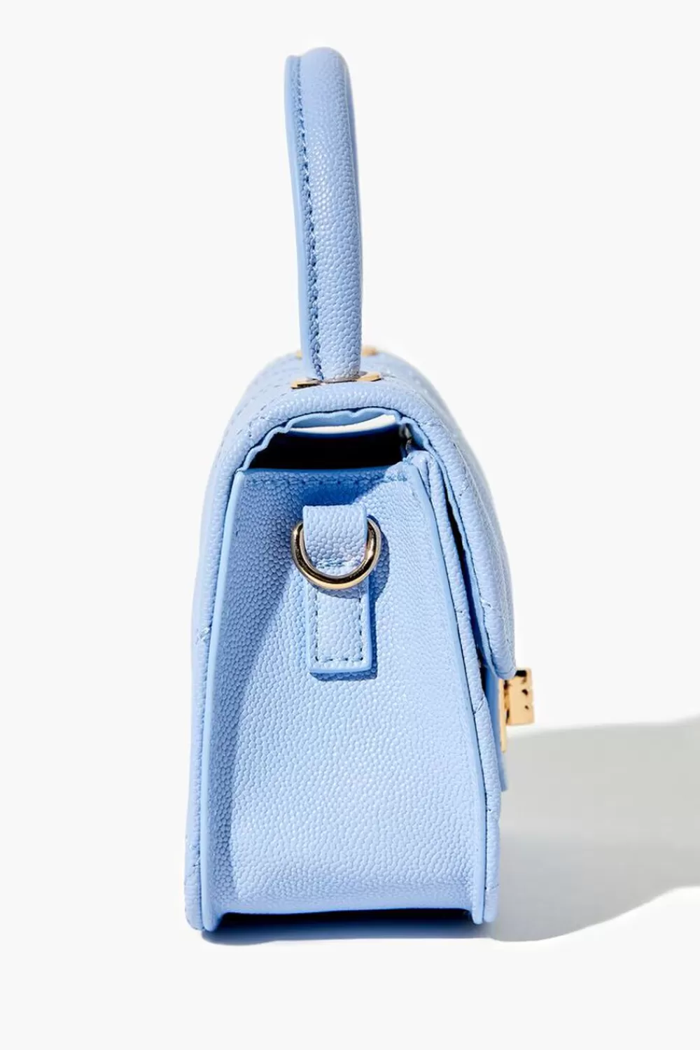 Bags + Backpacks>Forever 21 Diamond-Quilted Mini Crossbody Bag Blue