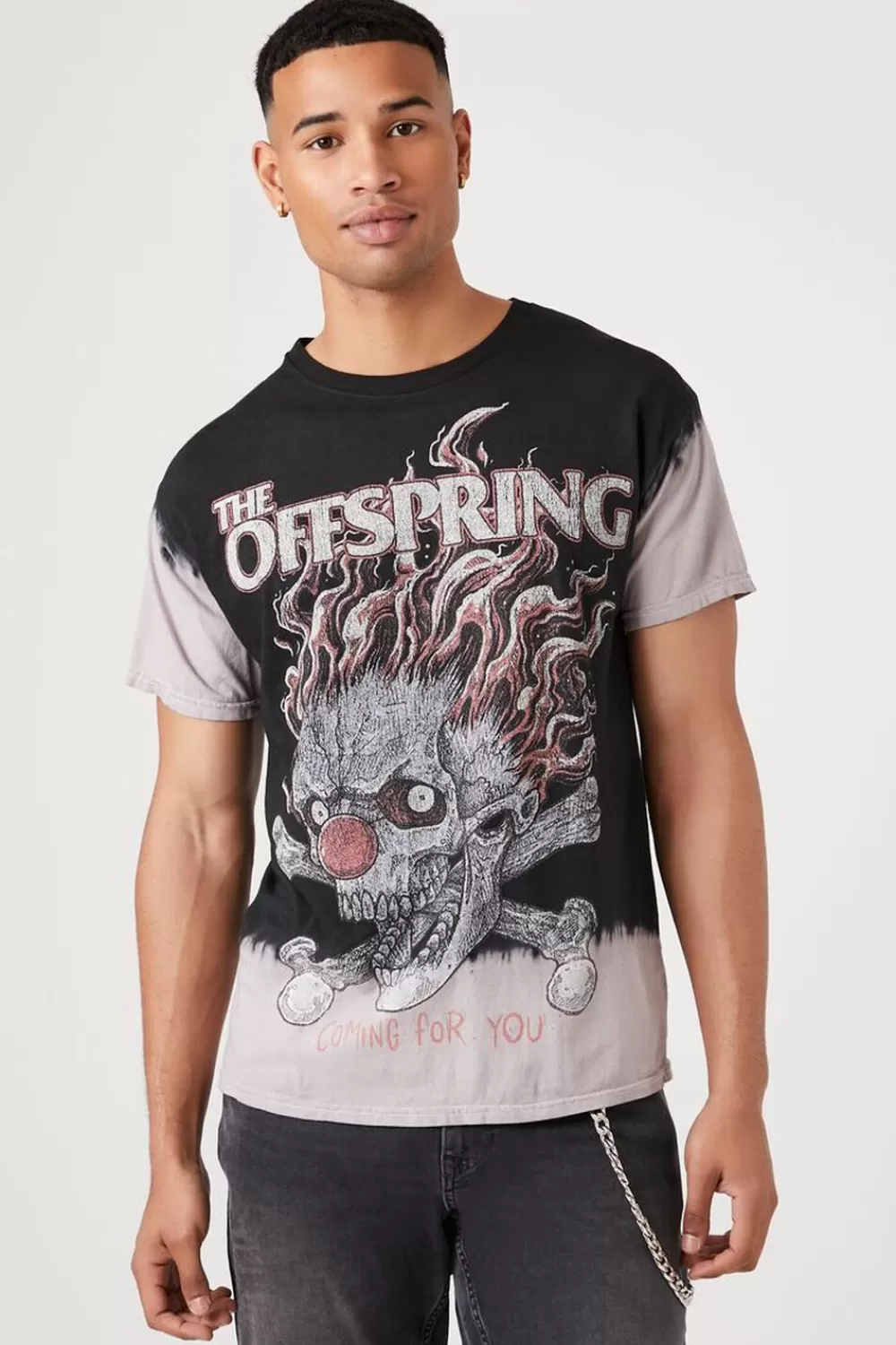 Graphic Tees>Forever 21 Dip-Dye The Offspring Graphic Tee Taupe/Multi