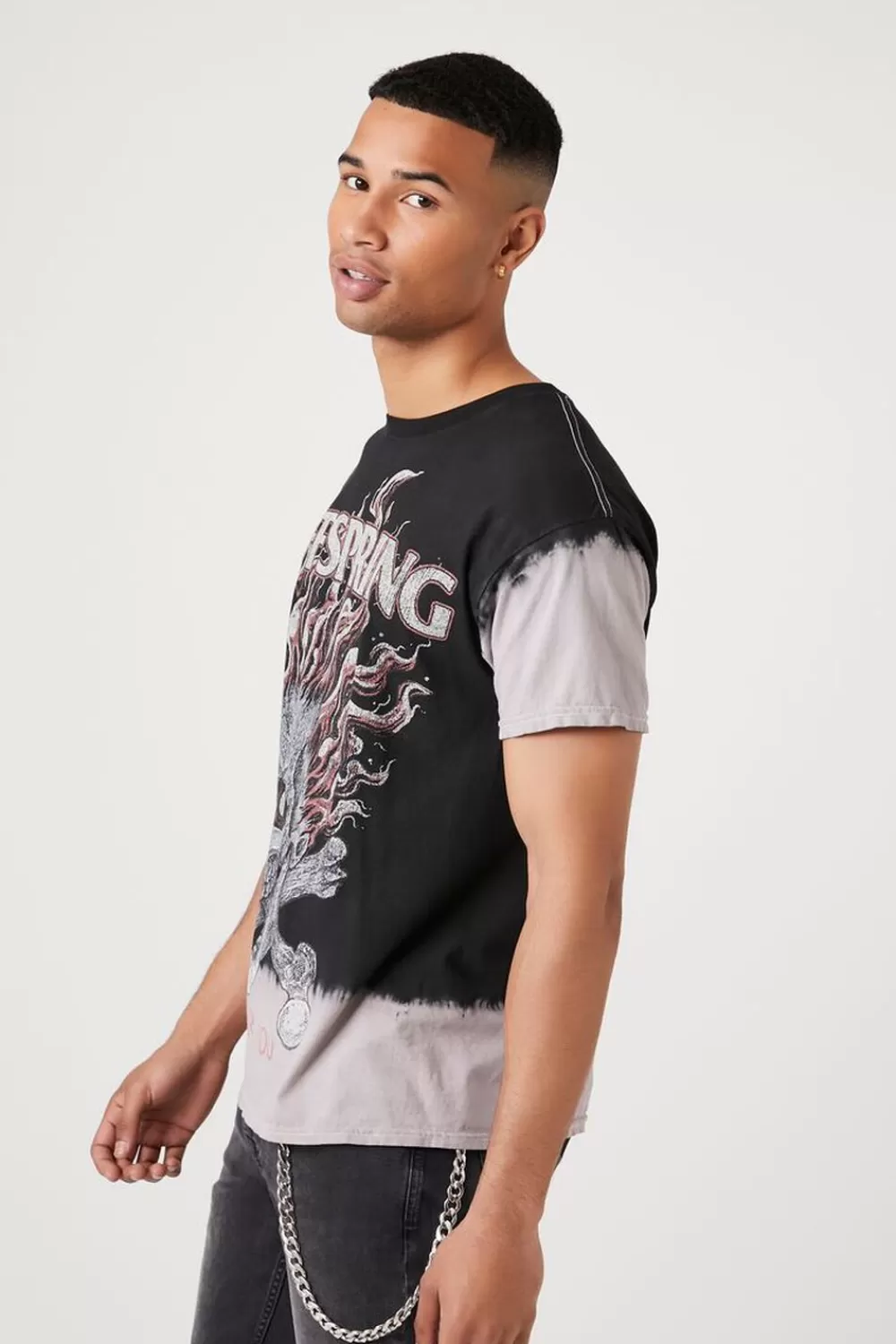 Graphic Tees>Forever 21 Dip-Dye The Offspring Graphic Tee Taupe/Multi